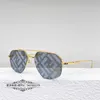 2023 Nowa wysokiej jakości rodzina F pół ramy okularów przeciwsłonecznych Kobiety spersonalizowane litery drukarskie soczewki Modne okulary przeciwsłoneczne Męska moda Fe40062