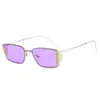 Sonnenbrille Ins Mode Rechteck Bunte Frauen Retro Candy Farbe Brillen Shades UV400 Männer Quadratische Sonnenbrille