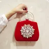 Borse da sera Diamond Sun Flowers Pochette da sposa di lusso per ragazze Cena da festa con catena MN861 230713