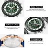 Minifocus Rose Gold Quartz Watch Waterproof Chronograph Clock rostfritt stål Strap Fashion Dress Mens Watches Top Brand Luxury2726