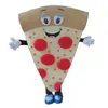 Traje de mascote de pizza de halloween desenho animado pé personagem de tema de anime festa de carnaval de natal trajes extravagantes roupa para adultos255t