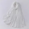 Szaliki zwykły koronkowy łańcuch bąbelek szyfonowy szafy szal w diecie wysokiej jakości okładka plażowa bufandas Ramadan Islamski muzułmański sjaal 2023