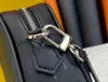 Bolsa masculina portátil de alta qualidade Bolsa de couro em relevo Bolsa vintage para presbiopia Carteira multifuncional Bolsa para cartões M41663