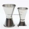 Bar Gereedschap Dubbelzijdig Maatbeker Cocktail Liquor Cups Rvs Jigger Barman Drink Mixer Dbc Drop Levering Thuis Tuin Dh93O