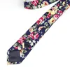 Ties ties di cotone floreale floreale MENS FASHIE 6 cm Stretto cravatta fiore a quadri paisley per feste di nozze Regali di accessori casual