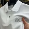 Heren Polo Katoen High End Merk Polo Shirt Revers Geborduurd Korte Mouw Koreaanse Mode Clothing2023 Zomer T-shirt