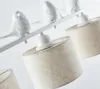 Подвесные лампы скандинавские крытые висящие лампы Lampadario Современные тканевые огни с абажурами Винтажная птица деко -люминария Pendente