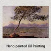 Ручная ручная картина Claude Monet Oil At Cap D Antibes Modern Canvas Art Современный ландшафтный декор гостиной