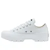 Run Star Motion Triple Blay White High Low Shoe High Top Fashion Gruba platforma płaska ślub