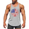 Herrtankstoppar muskel! 2023 Gym Vest Bodybuilding Clothing and Fitness Men Underhirt Shirt XXL