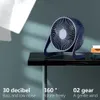 Ventilatori elettrici Ventilatore portatile estivo Raffreddamento Ventilatore da tavolo USB Mini dispositivo di raffreddamento dell'aria Rotazione Angolo regolabile per ufficio Domestico Ventilatore USB di alta qualità