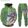 Herren-Trainingsanzüge, Deutscher Schäferhund, 3D-gedruckte Hoodies, Jogginghose, Herren-Kapuzenpullover, Sets, Herren-Sportbekleidung, Trainingsanzug, Herrenbekleidung, Anzug, T230714