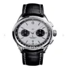 New Premier B01 Steel Case AB0118221G1P1 VK Quartz Chronograph Mens Watch Stopwatch White Dial Leather Strap Watches Hello Watch 63431