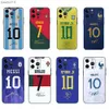 2022 jugador de fútbol equipo nacional Jersey fundas de teléfono para iPhone 14 11 12 13 Pro Max 6 7 8 Plus XR XS MAX cubierta para Apple iPhone L230619
