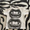 Women's TShirt Punk Y2K Baby Short Sleeve Top Gothic Street Tshirt Leisure Basic 2023 Summer E Girls' EMO 230713