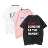 Men's TShirts ALOT GOING ON AT THE MOMENT Short Sleeve Tee Lover Me Album Letter Printing Oversize Vermicelli Cotton Top 230713