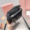 Mini bolsos de cosméticos de diseñador, bolsos de lujo para mujer, bandolera, bolsos de maquillaje, bolso de cuero plisado, bolsos de mano, superventas 2307153PE