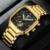 NIBOSI Luxury Brand Men's WristWatch Original Fashion Quartz Classic Watches For Men Waterproof Business Steel Band Clock Man