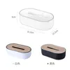 Tissue Boxes Napkins Tissue Box with Bamboo Cover Napkin Holder Home Storage Boxes Dispenser Case Office Organizer for Toilet Bathroom Bedroom R230715