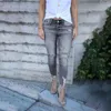 Jeans taille femme pantalons lavés pantalons déchirés dames sexy