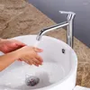 Banyo Lavabo Muslukları Vidric Chrome Uzun boylu Pirinç Musluğu Su Mutfak Mikser Tap H/C Torneira Banheiro