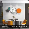 Wall Clocks Modern Design Clock Living Room High-end Background Decoration Painting Silent Home