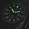 Wristwatches Fashion Luminous Dial Green Nylon Strap Watch Men Military Sports Watches Auto Date Quartz XI Heren Horloge