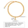 Cavigliere a z Cubic Zirconia Intinal Letter Cavigliera Bracciali per donna Regolabile in acciaio inossidabile Cuban Link Foot Chain Beach Jewelry 230607