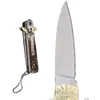 Outil de jardin 65quot allemand Hubertus extérieur équipement de camping couteau d2 lame 61hrc cuivre poignée cuivre couteau populaire avec don2161823