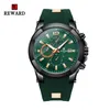 RÉCOMPENSE Sport hommes montre étanche chronographe mâle Date vert Quartz montres anti-rayures lumineuse montre-bracelet