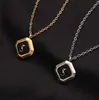 Famous Women Candy Color Pendant Necklaces Brand Letter Designer Gold Plating Necklace Link Chains Clavicular Chain Fashion Jewelry