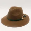 Cappelli a tesa larga Secchiello Panama nero per uomo Cappello da sole in paglia Cappellini da spiaggia Coppia visiera Cappellino estivo Fedora Jazz Chapeu 230713