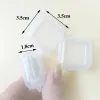 Square Empty Mini Clear Plastic Storage Containers Box Case with Lids Small Boxs Jewelry Earplugs ZWL707