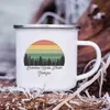 Tazze Personalizzate State Forest Smalto Camping Mug Regali Idee per Camper Campfire Tazze Fuori All'aperto Festival Regalo di viaggio R230713