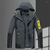 Men's Jackets Spring Autumn Waterproof Windbreaker Jacket Men Casual Breathable Hooded Rain Coat Outdoor Hiking Travel Mountaineering