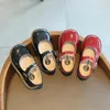 Platte Schoenen Baby Meisjes Leer Voor Kleine Kinderen Vintage Klassieke Kinderen Flats Oxfords Britse Stijl Mary Janes Bruiloft Stadium 21-30