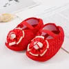 First Walkers Baby Girl Shoes Rose Floral Born Princess Shoe Infant Toddler For Girls Baptême