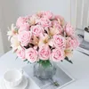 Fleurs décoratives de haute qualité Bouquet de lys rose de haute qualité