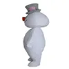 Costumes de mascotte de bonhomme de neige givré Thème animé Bonhomme de neige de Noël Mascotte de dessin animé Cospaly Personnage adulte Fête de carnaval d'Halloween Co324b