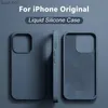 Custodia per telefono in silicone liquido originale per iPhone 14 11 12 13 Pro Max Custodia antiurto per iPhone 12 13 Mini 7 8 Plus XS XR X Custodie L230619