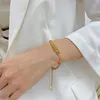 Charm Bracelets JHSL Trendy Stainless Steel Girlfriend Gift Female Women Statement ID Gold Silver Color Fashion Jewelry Arrival