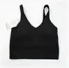 yoga Bra align tank Womens Sport lulu Classic Popular Fitness Butter Soft Tank Gym Crop Yoga Vest Beauty Back Shockproof With Removable Chest Pad wholesale 055ess