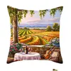 Yastık kasası ev yastık kılıfı bitkileri güzel lavanta kanepe sandalye yastık er yumuşak rahat dekoratif oturma odası yatağı damla dhjvq
