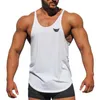 Mens Tank Tops fitness clothing gyms stringer tank tops men canotta bodybuilding shirt sleeveless vest 100% cotton Sportwear tanktop 230713