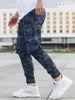 Mäns jeans män mode streetwear mens jogger byxor ungdom casual kamouflage fyra säsonger ankel banded elasticitet varumärke jean