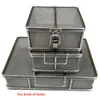 Other Home Storage Organization Instruments Sterile cleaning storage Containers Box tray basket wIth locking clips For Ophthalmic Dental 230714