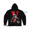 Neue 2023 Herren Hoodies Sweatshirts Factory Outlet Luxus Designer Mode Marke Damen Herren Big V Print Oversize Hoodie