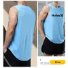 Men's Tank Tops 2023 Summer Gym Tanks Workout Bodybuilding Fitness Sleeveless Tees Brand Print Beach Sportswear Muscle Vests for Male 230713