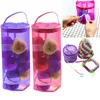 Clothing Storage For Gift Bags Mesh Bag Lightweight Portable Yarn Crochet Thread Organizer Tote With Zippers