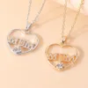 Chains Stainless Steel Love Necklaces Mother's Day Mama Pendant Collar Fashion Gold Silver Color Woman Jewelry Exquisite Gift